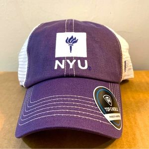 New York University NYU Trucker Net Cap Purple